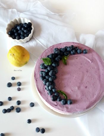 Cheesecake limone e mirtilli