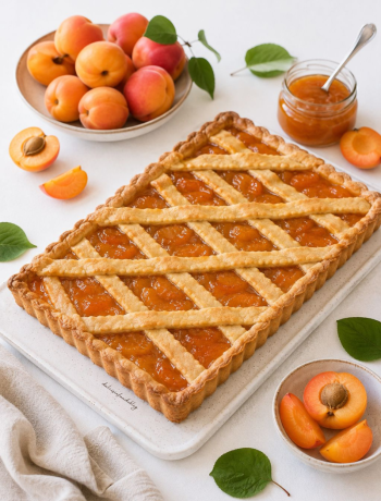 Crostata con albicocche fresche