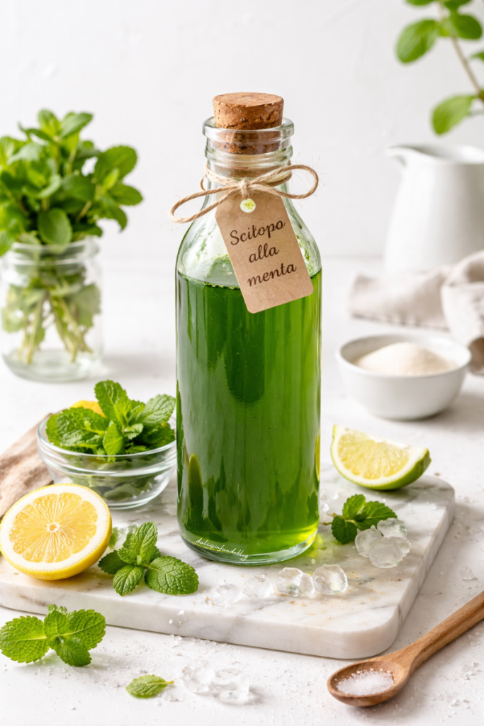Sciroppo alla menta fatto