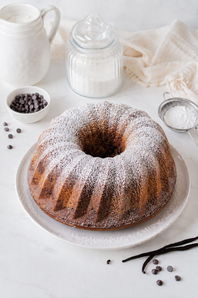 Ciambella vaniglia e cacao bicolore