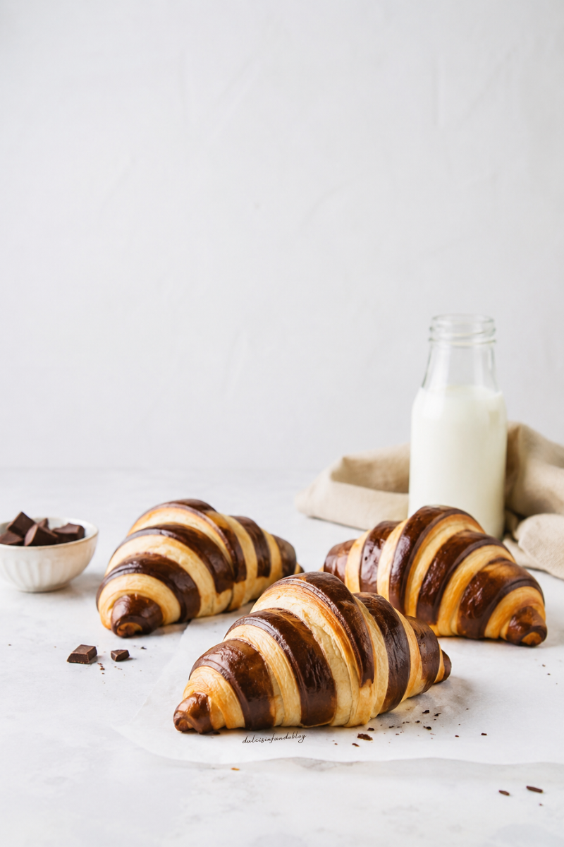 Cornetti brioches bicolore