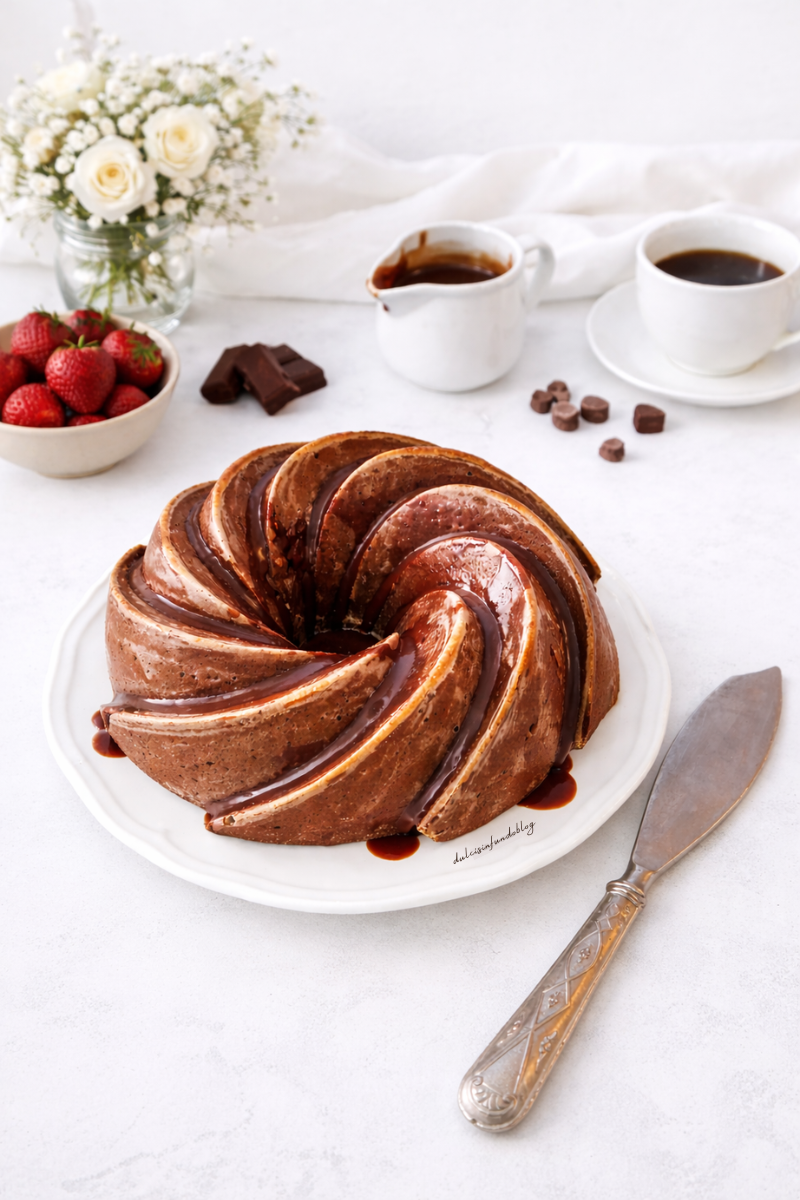 Bundt cake caffè e cioccolato