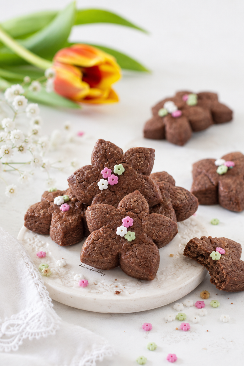 Biscotti con farina di riso e cioccolato