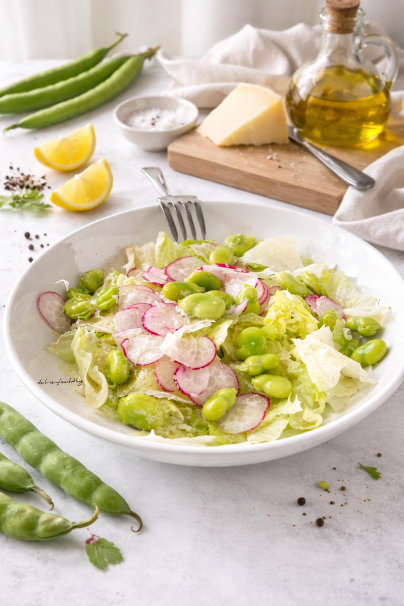 Insalata di fave e ravanelli