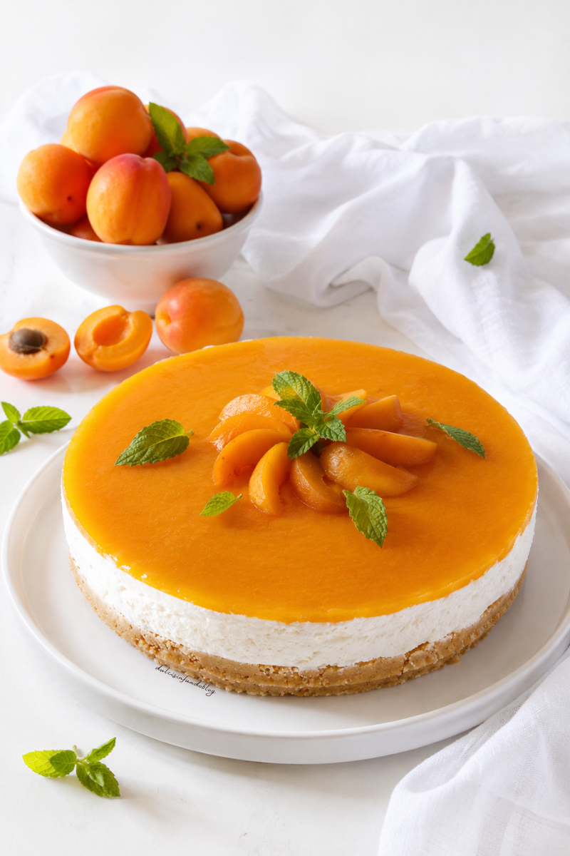 Cheesecake all'albicocca