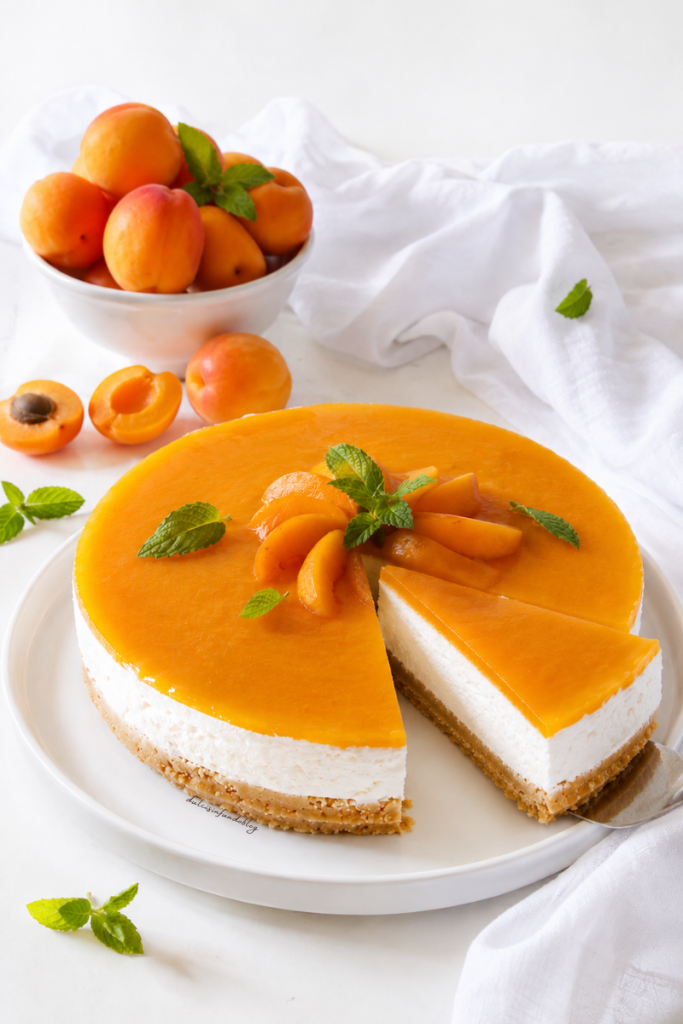 Cheesecake all'albicocca