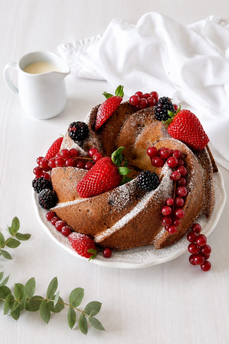 Bundt Cake ai frutti di bosco