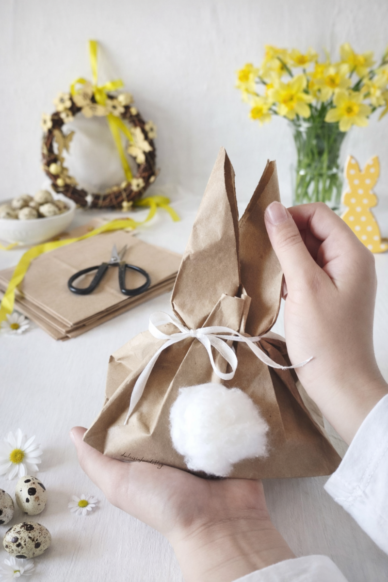 Sacchetto di carta coniglietto di Pasqua