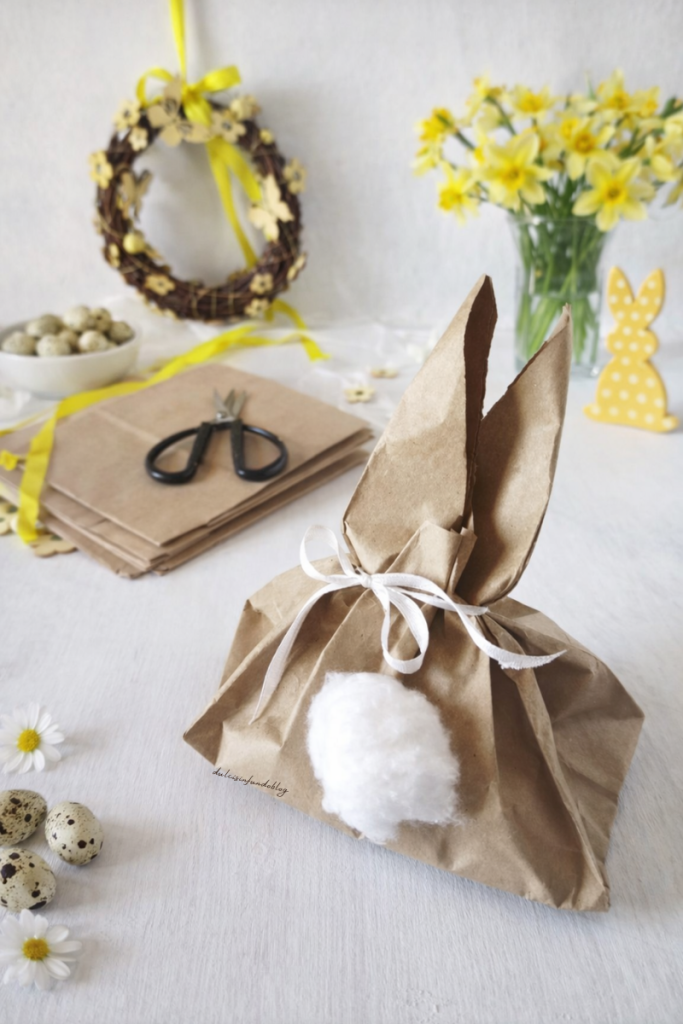 Sacchetto di carta coniglietto di Pasqua