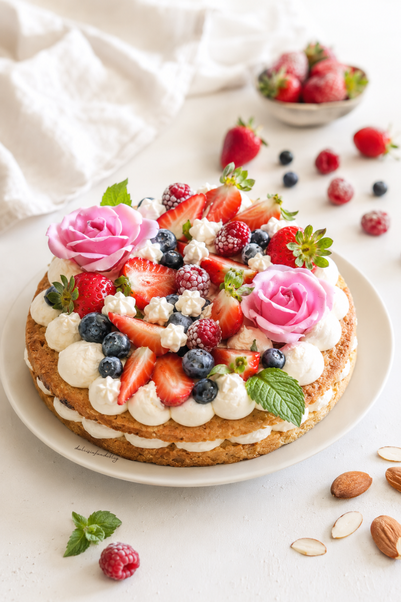 Cream Tart con frolla alle mandorle