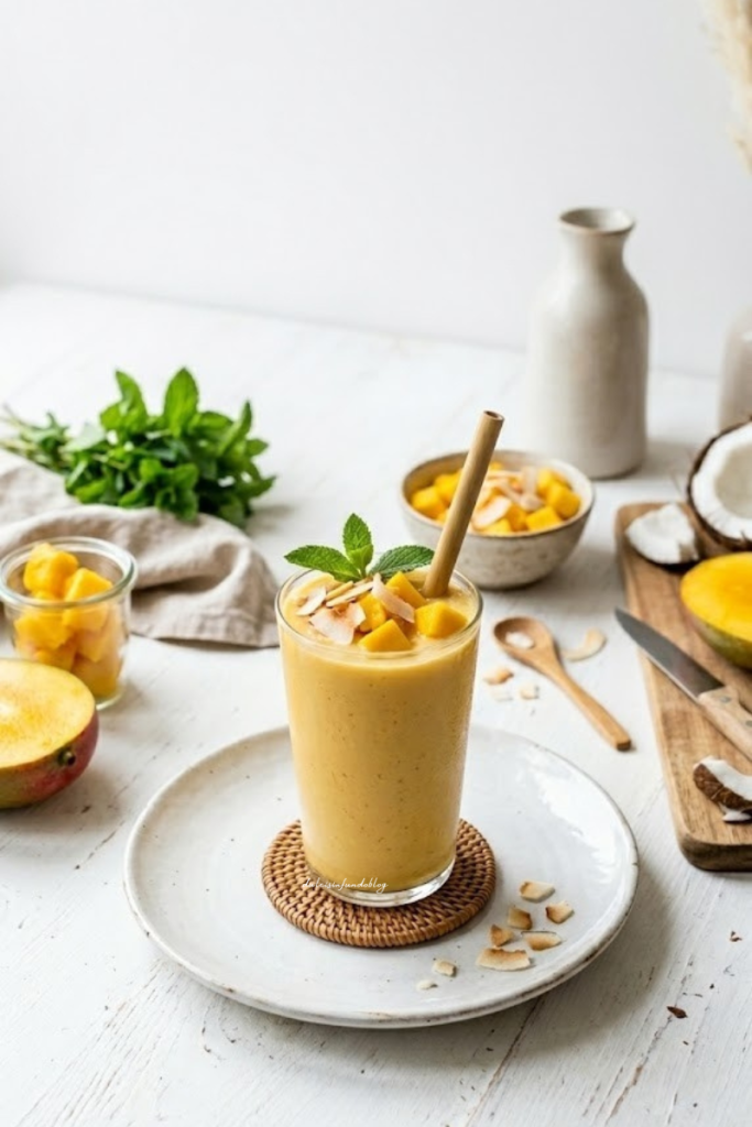 Smoothie mango e cocco