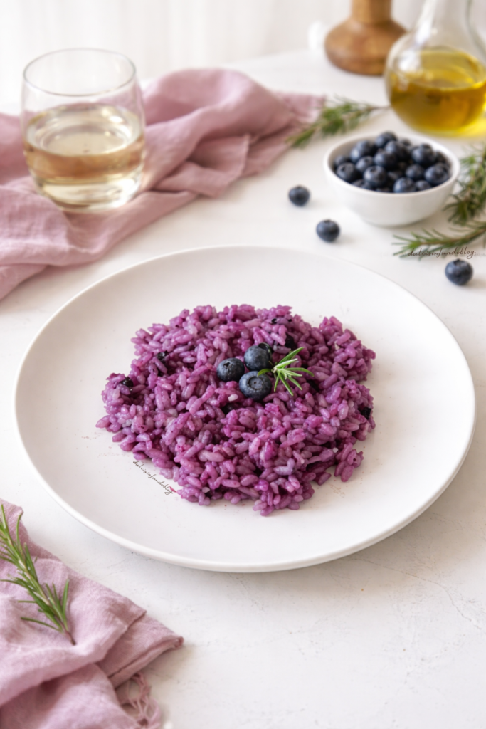 Risotto ai mirtilli