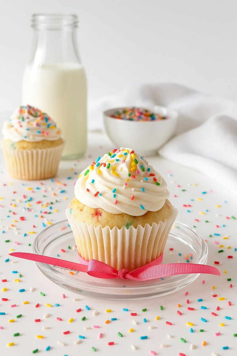 Funfetti cupcakes soffici e colorati