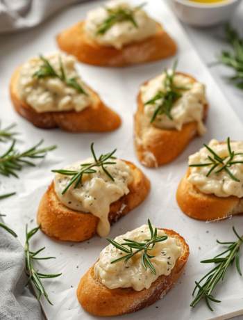 Crostini natalizi con crema di taleggio