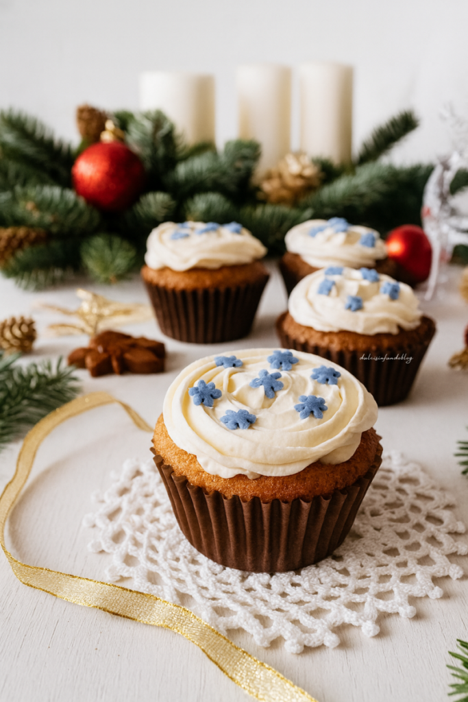 Cupcake pan di zenzero con crema al mascarpone