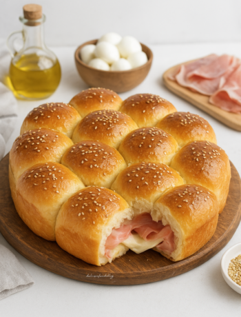 Danubio prosciutto e mozzarella