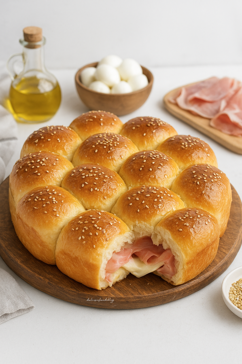 Danubio prosciutto e mozzarella