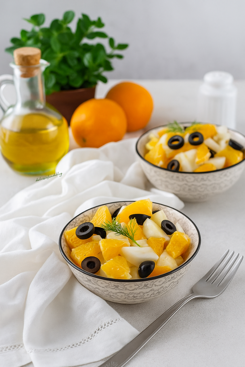 Insalata light finocchi e arance