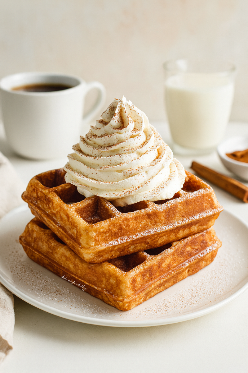 Waffles speziati alla cannella