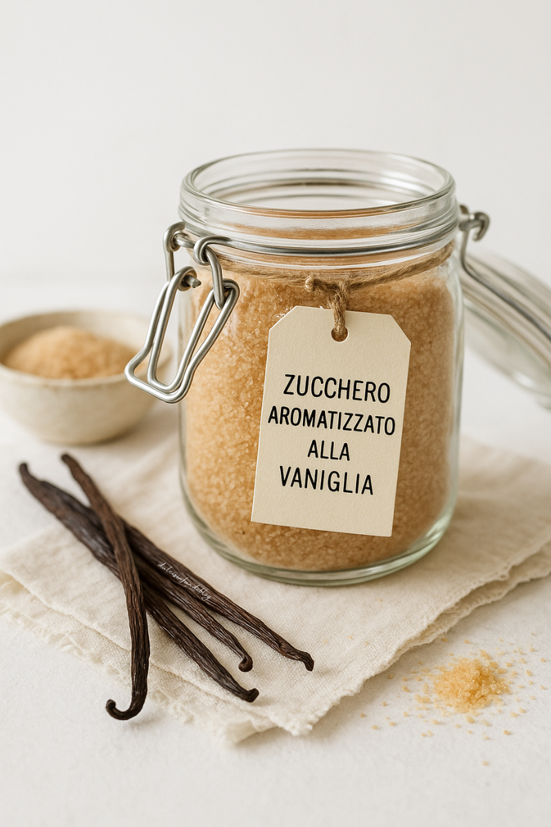 Zucchero aromatizzato alla vaniglia