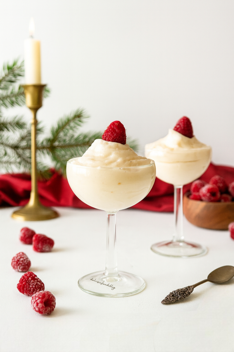 Bicchierini con crema allo spumante