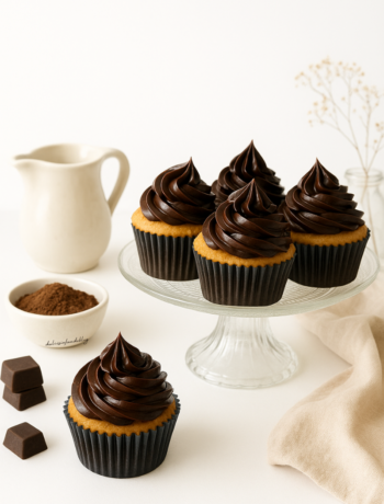 Cupcake con ganache al cioccolato