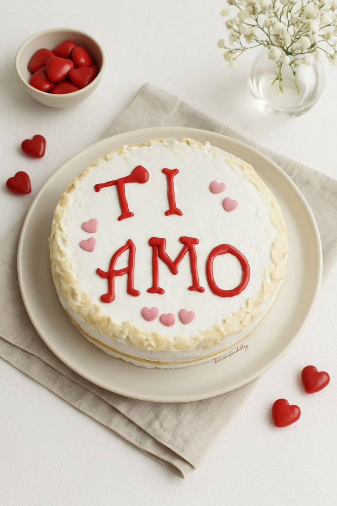 la torta romantica di San Valentino