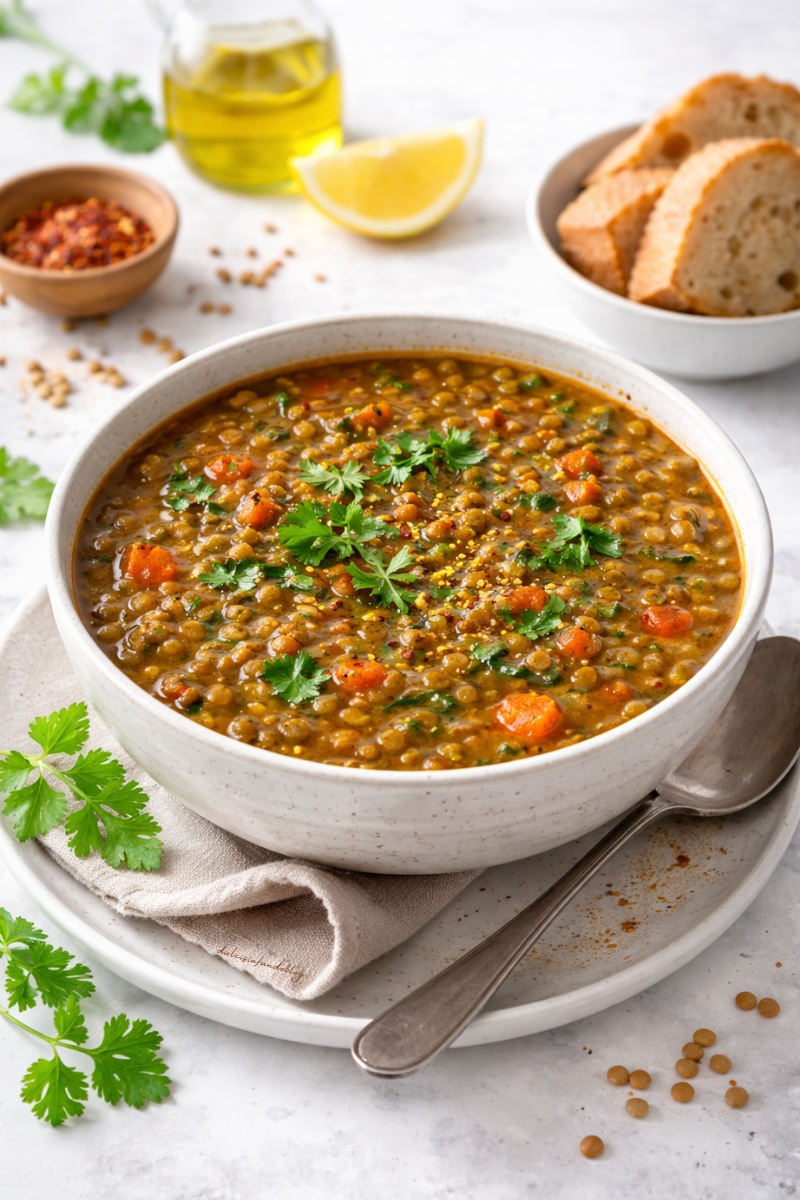 Zuppa di lenticchie speziata