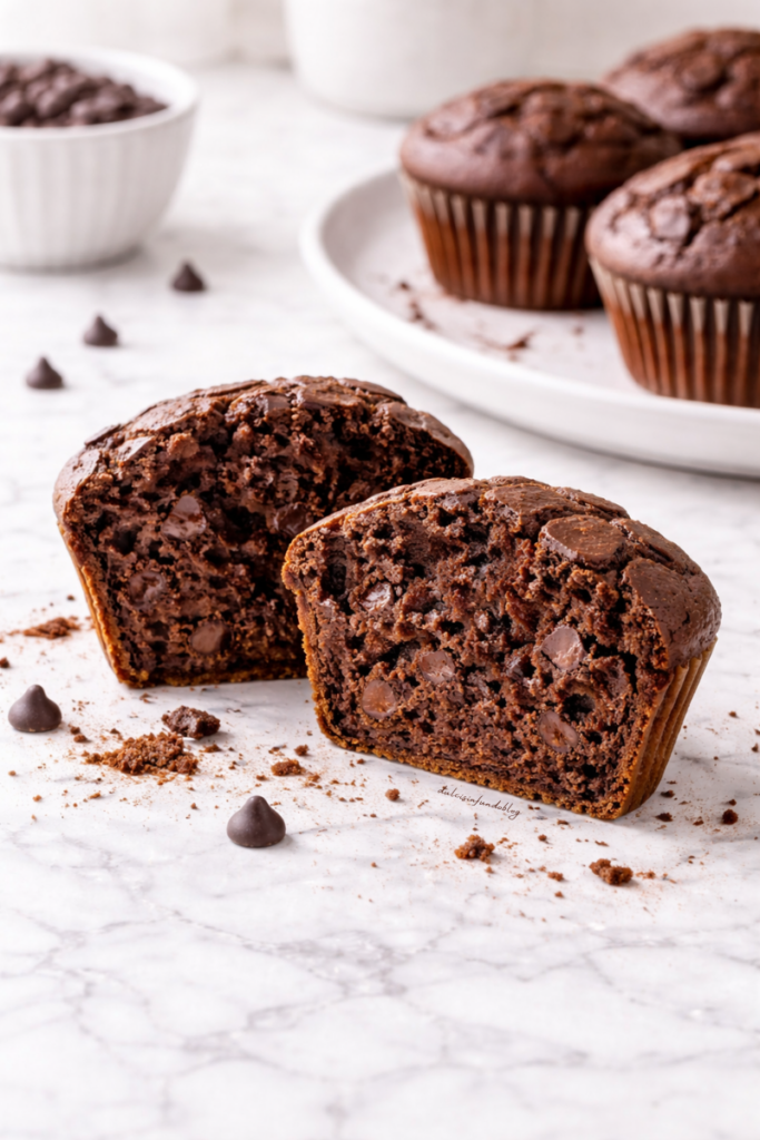 Muffin al cioccolato senza burro