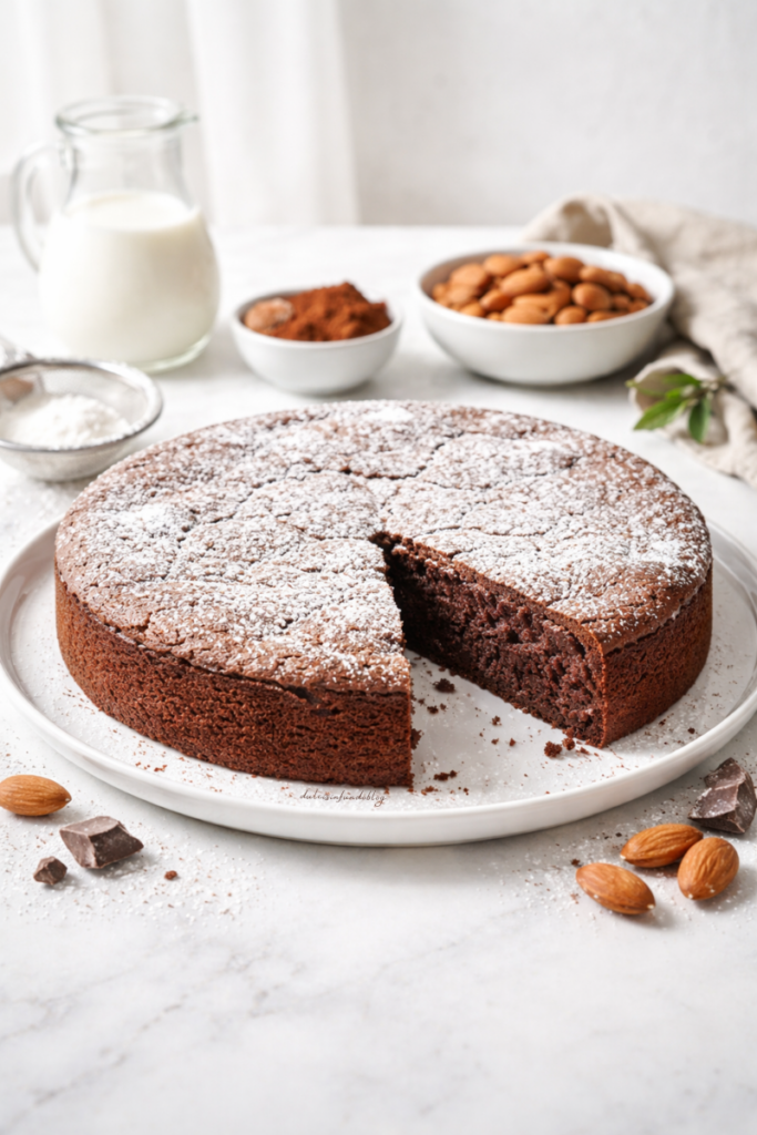 Torta Caprese al cioccolato