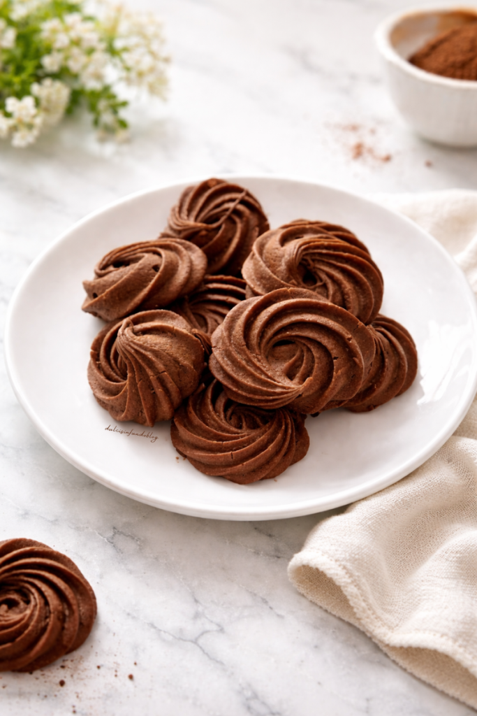 Biscotti di frolla montata al cioccolato