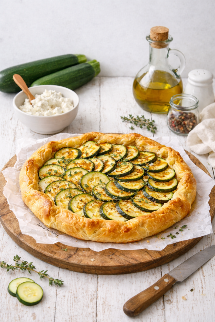 Torta salata zucchine e ricotta
