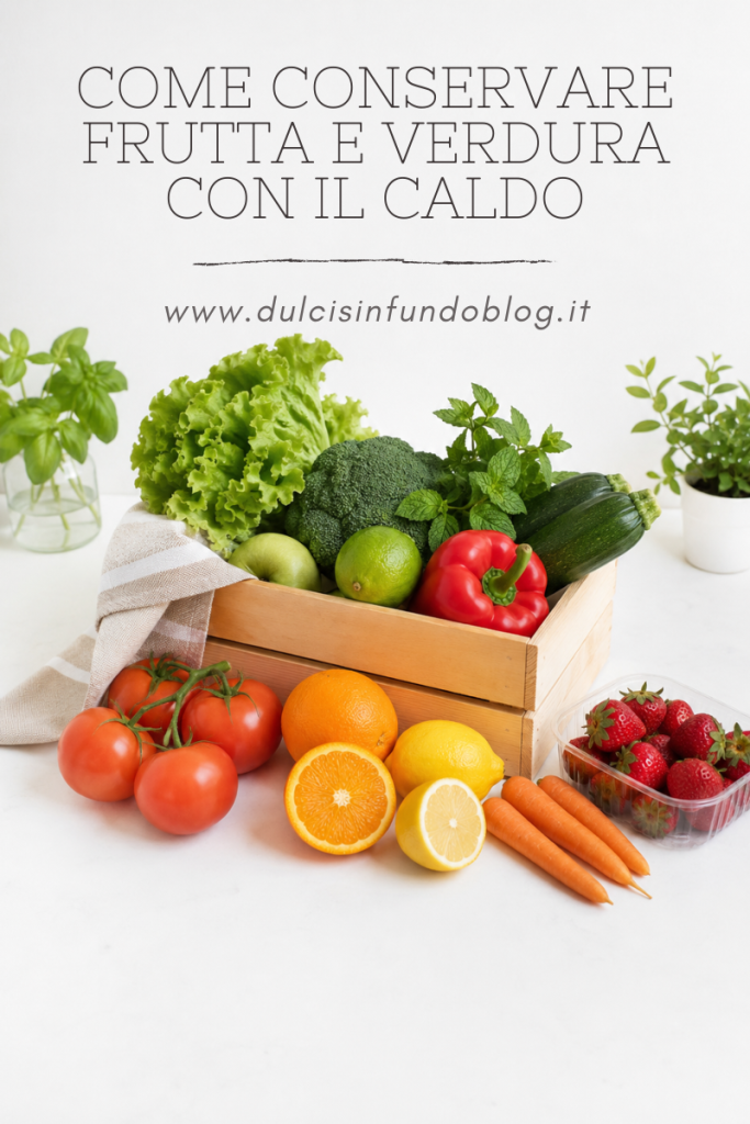 Come conservare frutta e verdura con il caldo