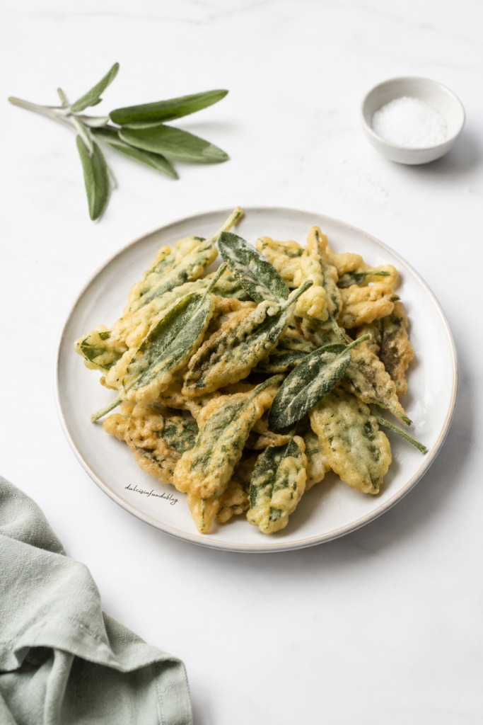 Foglie di salvia in pastella