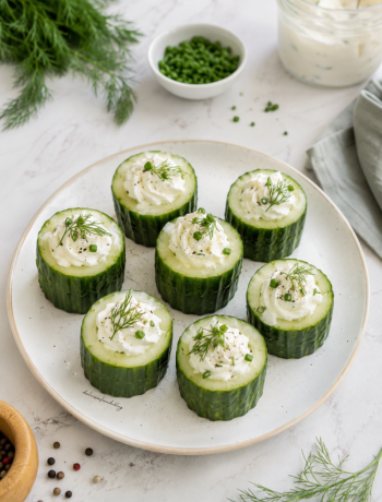 Cetrioli ripieni di formaggio spalmabile