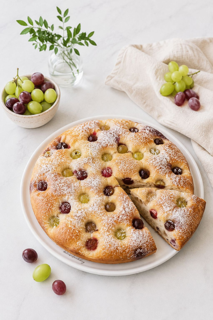 Focaccia morbida all'uva