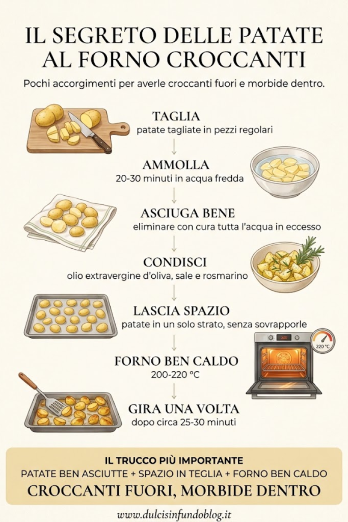 Come fare le patate al forno croccanti