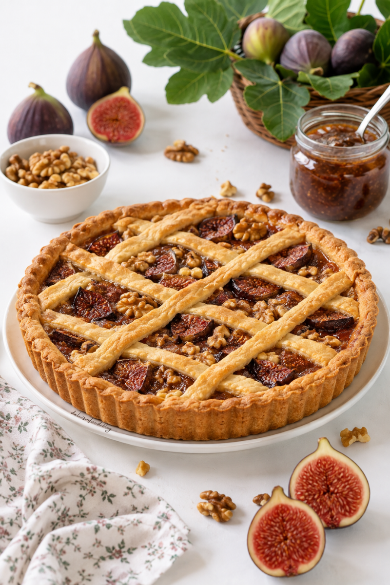 Crostata fichi e noci