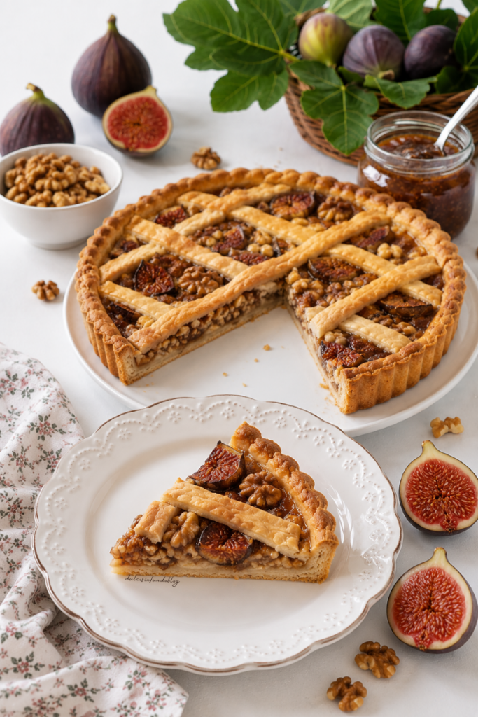 Crostata fichi e noci