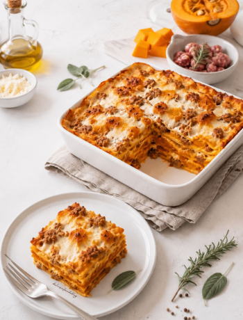 Lasagne alla zucca e salsiccia