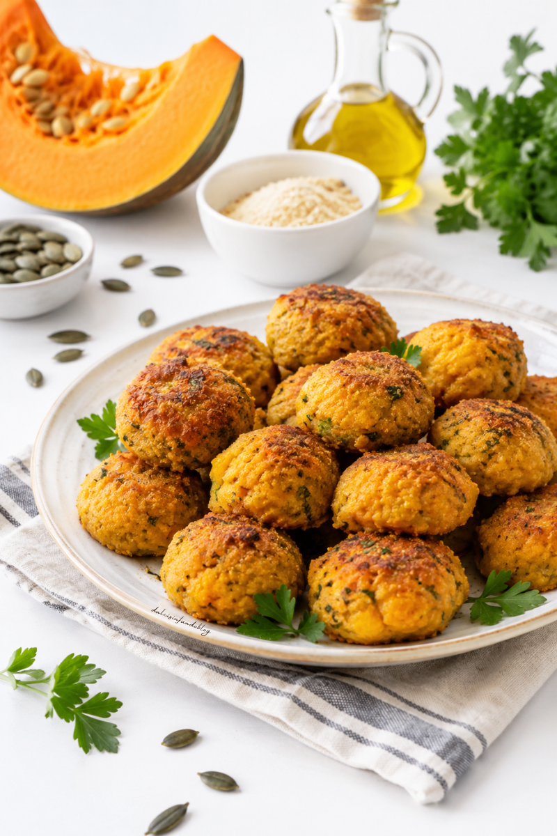 Polpette di zucca al forno