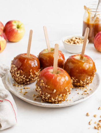 Toffee apple mele ricoperte di caramello