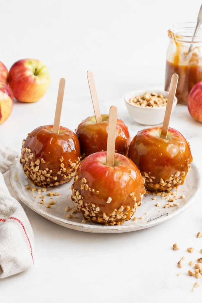 Toffee apple mele ricoperte di caramello