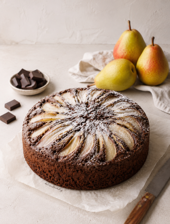 Torta pere e cioccolato