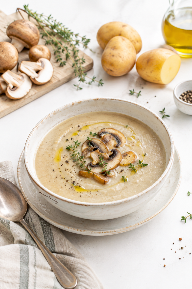 Vellutata di funghi e patate