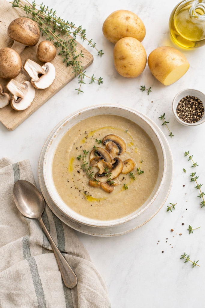 Vellutata di funghi e patate